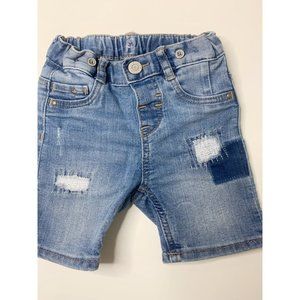 6-9M H&M Sewn Patch Denim Shorts